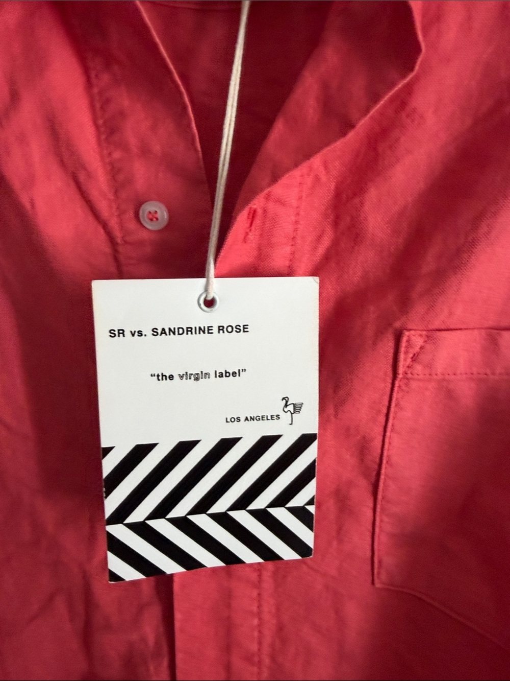 Sandrine Rose Coral Button-Front Shirt Dress‎ small - Picture 3 of 9
